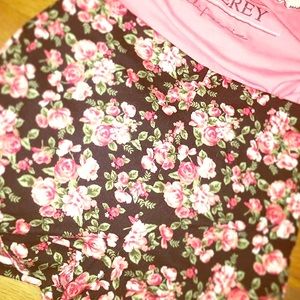 F21 floral shorts!!